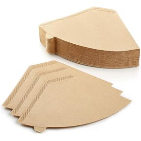 #4 Unbleached Cone Coffee Filters for Cuisinart, Ninja, BLACK+DECKER and other 8-12 Cup Coffee Makers - Disposable, Eco-Friendly, Perfect for Pour Over and Drip Coffee, 100 count