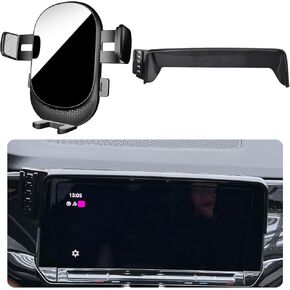 Car Phone Holder for Volkswagen Atlas & Atlas Cross Sport Auto Accessories [Only for 2024 VW Atlas/Atlas Cross Sport] [Auto Lock Hands Free Cell Phone Mount Car fits for iPhone & All Smartphones]