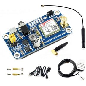 for Raspberry Pi GSM/GPRS/GNSS Bluetooth HAT Module SMS GPS UART Based on SIM868 for Raspberry Pi 4B/3B/3B+/2B/Zero/Zero W Support Phone Call Speaker Global Position Transfer Data @XYGStudy