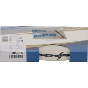 Sharpline 206 Barbed Wire Accent Stripe - 1/2" X 150' - 058 - Silver Metallic on Clear