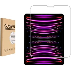 Screen Protector for Apple iPad Pro 12.9-inch 6th / 5th / 4th / 3rd Generation (2022/2021/2020/2018) Tempered Glass,9H Hardness Anti Scratch, Bubble Free，Case Friendly Easy Installation.(1 Pack)