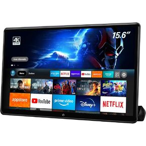 15.6 بوصة 4K Android محمول للسيارة مسند رأس للتلفزيون نظام الترفيه الخلفي للمقعد الخلفي للسيارات، يدعم شاشة لمس مرآة الهاتف، مع WiFi/Bluetooth/HDMI/USB/FM/مشغل فيديو الوسائط المتعددة in Kuwait