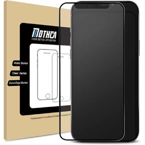 Mothca Matte Glass Screen Protector for iPhone 12 Pro/iPhone 12 6.1-Inch 2020, Anti-Glare & Anti-Fingerprint, Full Coverage Tempered Glass Film