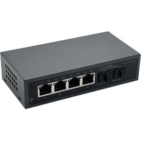 6 Port 2.5G Unmanaged Switch, 4 x 2.5G Base-T Ports, 2 x SFP+ Ports, Support 10/100/1000/2500Mbps Adaptation, Plug & Play | Ethernet Splitter
