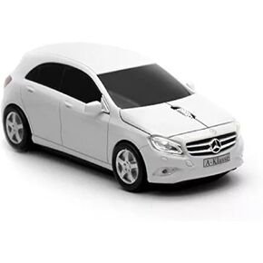 Wireless Computer Mouse - Sedan Car Design with Blue LED Lights - Style# W176