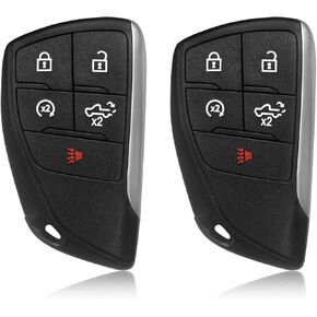 2 Keylessbest Replacement for 2021 2022 2023 2024 Chevrolet Silverado Key Fob Remote Control YG0G21TB2 5 Buttons 433MHz