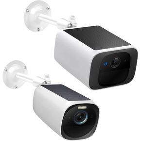 Metal Wall Mount for eufy SoloCam S220/C210, eufyCam 2C/2C Pro, 2/2 Pro, 3C/S300, 3/S330, Eufycam E, 360° Swivel+90° Tilt Adjustable Mounting Bracket with Better View for Eufy Camera, Rust-Proof