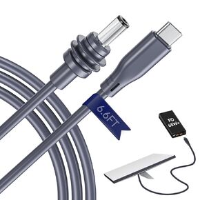 for Starlink Mini USB C to DC Power Cable, 100W Type C Male to DC Male Power Cord, Compact, Waterproof and Portable, Work with 65W+ PD Source for Star Links Internet Satellite Kit (6.6FT/2M)