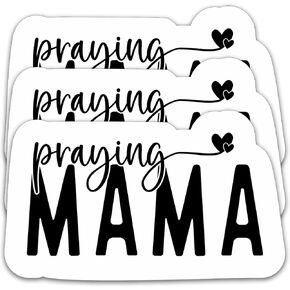 (3 قطع) ملصق أسود من Praing Mama ملصق Mama مثالي للأمهات والأم والجدة وعيد الأم - ملصق فينيل مقاوم للماء لأجهزة الكمبيوتر المحمولة والهواتف وزجاجات المياه، مقاس 3 × 1.8 بوصة in Kuwait