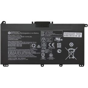 HP HT03XL Laptop Battery replaceable for Hp Pavilion 14-CE 14-CF 14-DF 15-CS 15-DA 15-DB 15-DW TPN-I130/I131/I132 L11421-422 HSTNN-LB8M 17-AR050WM 920046-121 421 541 HSTNN-IB7Y （11.55V 41.7Wh）