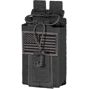 IronSeals Tactical Molle Adjustable Interphone Storage Bag Outdoor Sports Radio Pouch for Two Ways Walkie-Talkie