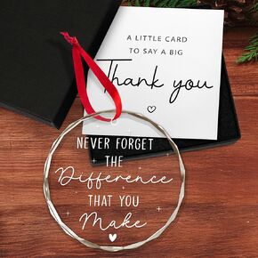 Coworker Gifts, Thank You, Appreciation, Boss Lady, Graduation Gifts for Her - Retirement Gifts Christmas Ornaments - Teacher Appreciation Gifts for Women - Christmas Decorations Ceramic Ornament