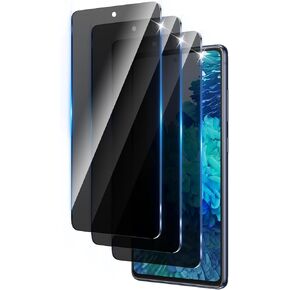 3 Pack Privacy Screen Protector Designed for Samsung Galaxy S20 FE,Full Coverage Anti-Spy Tempered Glass Film,9H Hardness,Anti-Fingerprint,Bubble Free,Easy to Install