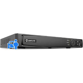 Anpviz 12MP 16CH POE NVR H.265+ Network Video Recorder for Business Security Camera System, Supports up to 16 Channel 12MP/8MP/6MP/5MP/4MP/1080P IP PoE Cameras, Pre-Installed 4TB Hard Drive (H Series)