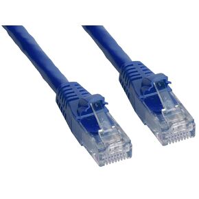 Amphenol MP-6ARJ45SNNB-001 Cat6A FTP Patch Cable, Shielded, RJ45, 650- MHz, 1', Blue