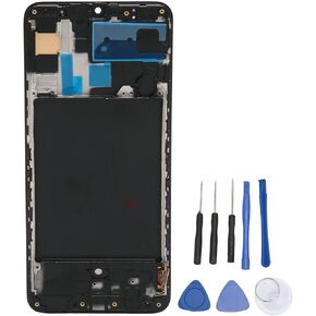 Touch Digitizer Assembly for Samsung A70 A705 OLED Display with Fingerprints, Touch Screen Digitizer Assembly with Repair Part Tools, Tested Before Shipping, Genericrig9w5seug