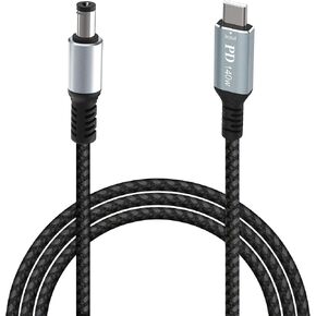 140W PD USB C to DC 5.5mm x 2.1mm Power Charging Cord for Laptop (5521), USB-C Type C Input to DC 20V 5.5 * 2.1mm Output Power 100W 135W 140W 65W PD Charge Cable for Laptop/Notebook (9.9FT)