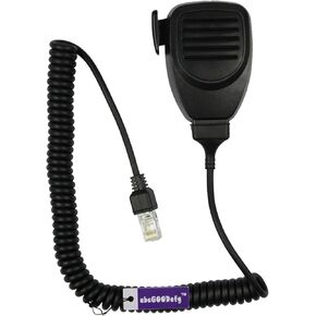 abcGoodefg® 8 Pin RJ45 Plug Shoulder Remote Speaker Mic Microphone with PTT for Kenwood Radio TK-768G TK-868G KMC-30 (Model #1)