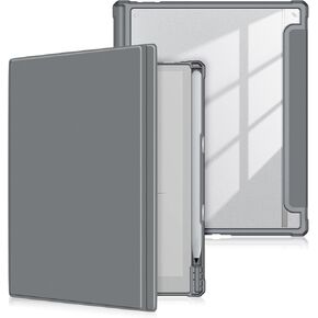 Case Compatible with BOOX Tablet Go 10.3 ePaper E Ink Tablet,Hard Transparent Back Protective Cover with Pen Holder,Auto Wake/Sleep,Black in Kuwait