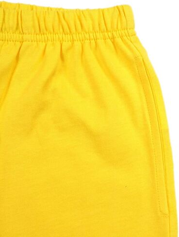 شورت للأولاد شورت رياضي قطن 100% للأطفال، شورت مريح برباط مع جيوب للأولاد والبنات، عبوة من قطعتين in Kuwait