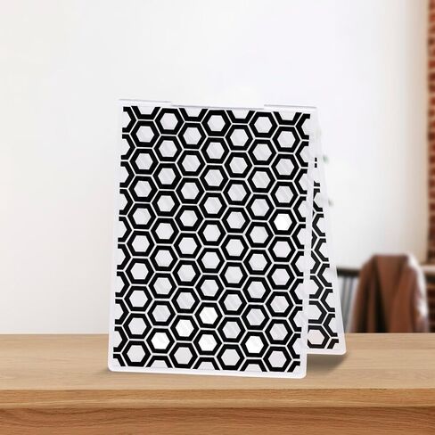 Threetols 3-D Textured Impressions Embossing Folder, Dot Background Embossing Folder for Card Making, Rain Frame DIY Plastic Scrapbooking Photo Album Card Paper DIY Craft Decor Template Mold in Kuwait