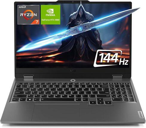 لاب توب لينوفو LOQ، ايه ام دي رايزن 7 8845HS، رام 16 جيجابايت DDR5، 512 جيجابايت PCle SSD، 15.6 بوصة FHD (1920 × 1080)، Nvidia Geforce RTX 4060، W11 Home in Saudi Arabia