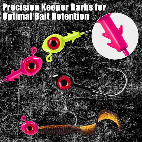 10 Pack Fishing Jig Heads, Saltwater Swimbait Jig Heads for Bass Fishing, Trout Jigs for Plastic Bait Fishing Freshwater 1/2 oz 3/8oz 1/4oz 3/16oz in Saudi Arabia