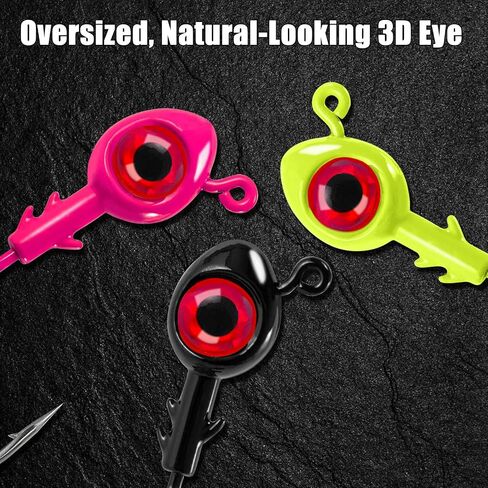 10 Pack Fishing Jig Heads, Saltwater Swimbait Jig Heads for Bass Fishing, Trout Jigs for Plastic Bait Fishing Freshwater 1/2 oz 3/8oz 1/4oz 3/16oz in Saudi Arabia