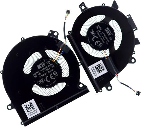 Deal4GO مروحة تبريد وحدة المعالجة المركزية BAPA0506R5H-Y001 w/GPU Cooler BAPA0606R5H-Y001 5H40S19967 بديلة لجهاز Lenovo Yoga S740 (14) S740-14IIL 81RS in Saudi Arabia