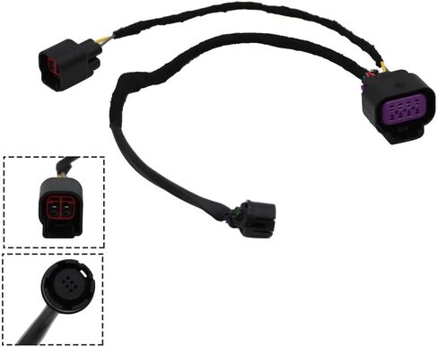 Rear View Backup Park Assist Camera Wiring Harness Compatible with Ram 1500 2500 3500 2013-2017 68189124AC in Saudi Arabia