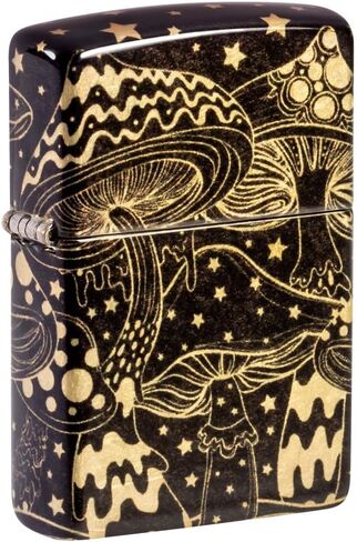Zippo Mushroom Drift Design 540 Tumbled Brass Pocket Lighter in Saudi Arabia