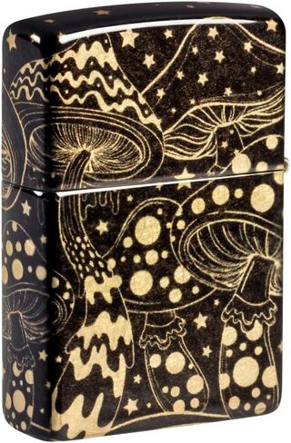 Zippo Mushroom Drift Design 540 Tumbled Brass Pocket Lighter in Saudi Arabia
