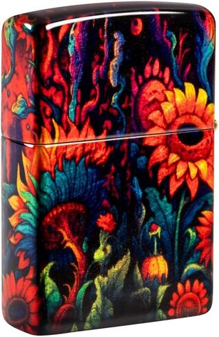 Zippo Mushroom Drift Design 540 Tumbled Brass Pocket Lighter in Saudi Arabia