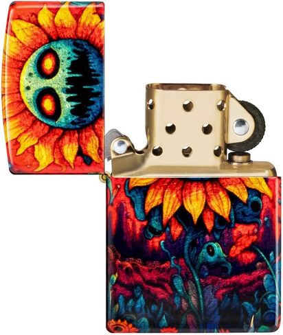 Zippo Mushroom Drift Design 540 Tumbled Brass Pocket Lighter in Saudi Arabia