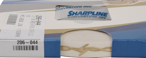 شريط أسلاك شائكة من Sharpline 206 - 1/2 بوصة × 150 بوصة - 058 - فضي معدني على شفاف in Kuwait