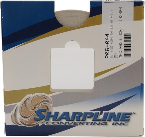 شريط أسلاك شائكة من Sharpline 206 - 1/2 بوصة × 150 بوصة - 058 - فضي معدني على شفاف in Kuwait