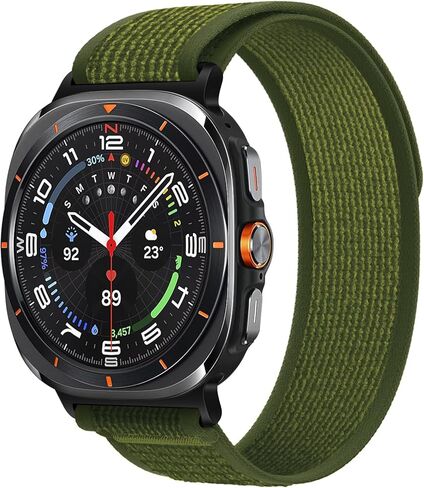 حزام تريل متوافق مع ساعة سامسونج جالاكسي الترا 47 ملم (2024)، حزام معصم بديل رياضي من نسيج النايلون متوافق مع سامسونج جالاكسي الترا 47 ملم للنساء والرجال in Kuwait