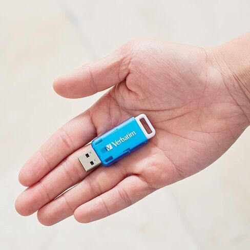 محرك أقراص فلاش Verbatim® SeaGlass USB 3.2 الجيل الأول، سعة 32 جيجابايت، أزرق in Kuwait