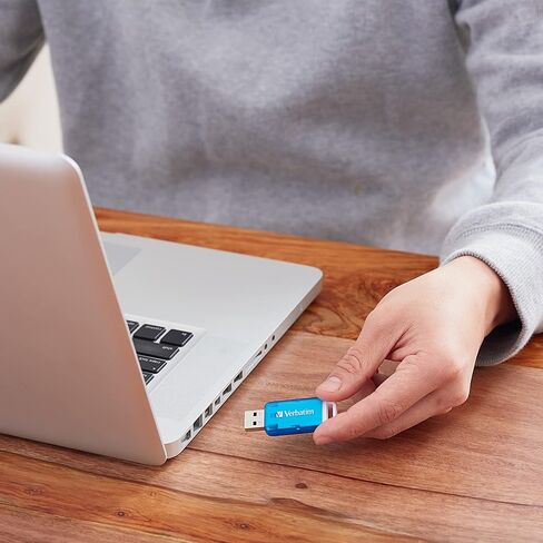 محرك أقراص فلاش Verbatim® SeaGlass USB 3.2 الجيل الأول، سعة 32 جيجابايت، أزرق in Kuwait