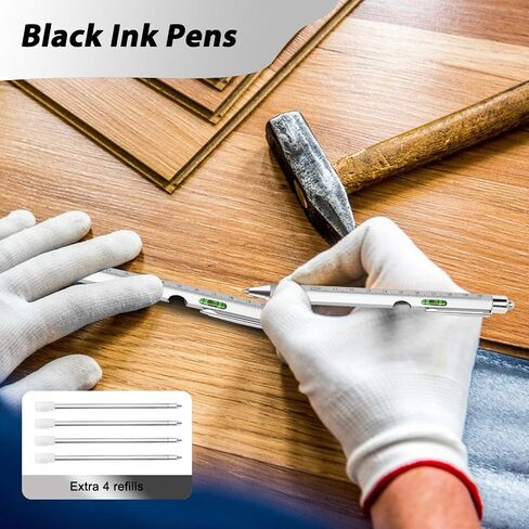 Pen Gifts for Men, Cool Gadgets 6 in 1 Multitool Pen, Stocking Stuffers for Men Women, Useful Gadgets Gift for Him Dad Husband Women on Christmas, Valentine's Day, Father's Day, Birthday in Saudi Arabia