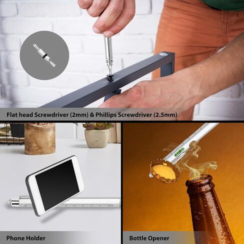 Pen Gifts for Men, Cool Gadgets 6 in 1 Multitool Pen, Stocking Stuffers for Men Women, Useful Gadgets Gift for Him Dad Husband Women on Christmas, Valentine's Day, Father's Day, Birthday in Saudi Arabia