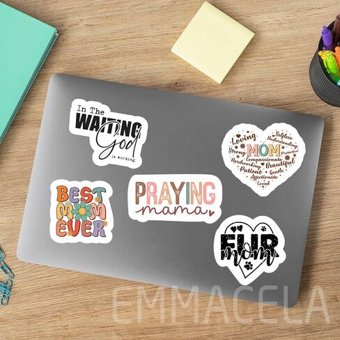 (3Pcs) Praying Mama Black Sticker Mom Sticker Mama Sticker Perfect for Moms Mama Mother Grandma Mother's Day – Waterproof Vinyl Decal for Book Laptops Phones Tumblers Water Bottles, Size 3 x 1.8 Inch in Saudi Arabia