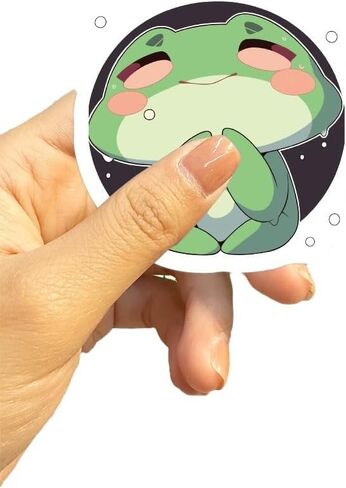 ملصقات الضفدع اللطيفة 100 قطعة/الحزمة ملصقات Kawaii صغيرة من الفينيل ملصقات جمالية مقاومة للماء لسكرابوكينغ زجاجة مياه للكمبيوتر المحمول هدايا الهاتف للفتيات والأطفال والمراهقين in Kuwait