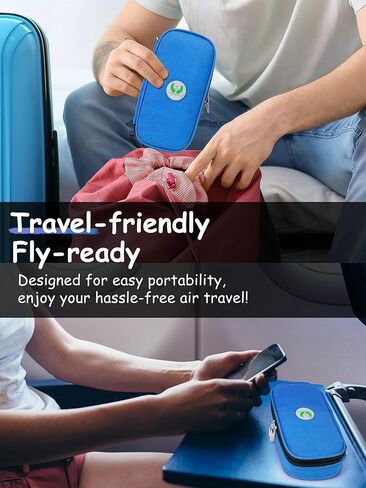Insulin Cooler Travel Case TSA Approved, Medication Cooler for Travel with 2 Ice Packs (Black) in Saudi Arabia