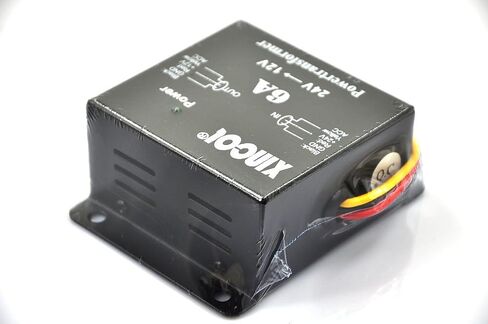 DC 24V to DC12V 50A 600W Buck Voltage Reducer DC/DC Car Truck Power Converter Step-Down Regulator Transformer with Double Built-in Fans Full Protections Memory(RAM) and Inline Fuse in Saudi Arabia