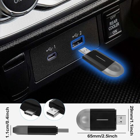 محول Carplay لاسلكي 2 في 1، محول سيارة Android تلقائي لاسلكي، يحول سلكيًا إلى تشغيل سيارة لاسلكي ودونجل Android Auto، اتصال بقناتين، التوصيل والتشغيل، صندوق AI Carplay AI بسرعة 5 جيجا هرتز in Saudi Arabia