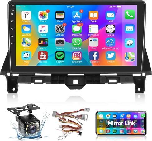 Car Stereo for Honda Accord 8th 2008 2009 2010 2011 2012 with GPS Navigation,podofo 10.1 Inch 1080P Touch Screen Android Car Radio with Mirror Link Bluetooth WiFi FM/RDS Backup Camera in Saudi Arabia