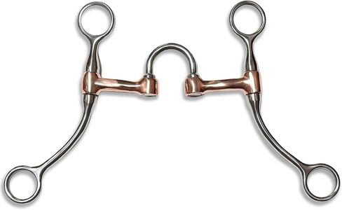 لقمة سنافل للحصان الغربي من الفولاذ المقاوم للصدأ - قطعة فم تصحيحية SS مع براميل نحاسية in Kuwait