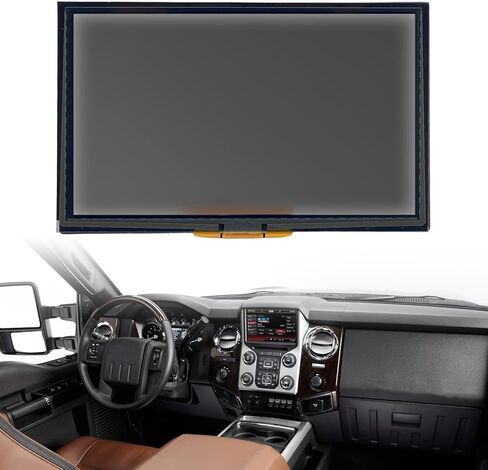 شاشة Bruce & Shark 8 بوصة مزامنة 3 LCD تعمل باللمس راديو الملاحة تناسب Ford Explorer F150 F250 F350 2013-2018، شاشة العرض تحل محل # LQ080Y5DZ05 in Kuwait
