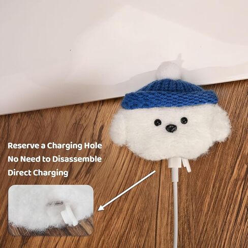 Plush Case Compatible with Beats Studio Buds/Beats Studio Buds+,Hand Knitted Cartoon Headphone Case,Rechargeable Headphone Headphone Case,Creative Fun Cute Knitted Plush Headphone Case in Saudi Arabia